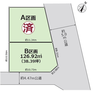 【区画図】 | 今泉　全2区画