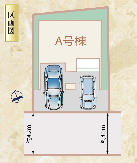 静岡市駿河区向敷地１３期　新築戸建　全1棟　の区画図