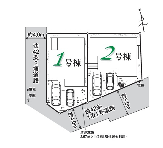 【区画図】 | 富士見市関沢2期　全2棟　2号棟 | 2号棟