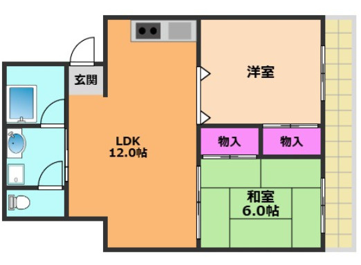 Yuuハイツの間取り