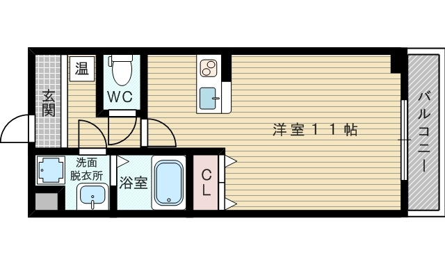 1Ｒのお部屋です