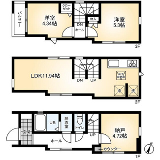 【間取り】 | 浦和区針ヶ谷４丁目戸建