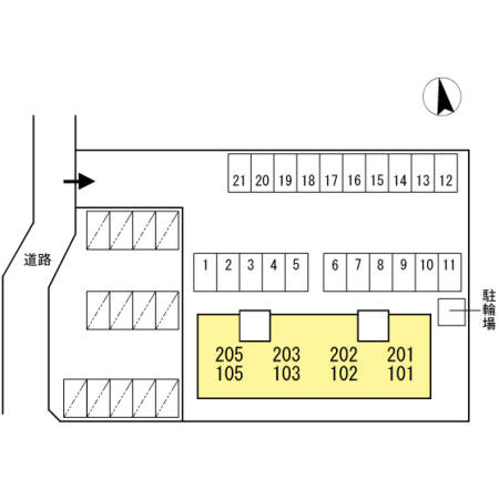 セジュールＭＩＫＩの区画図