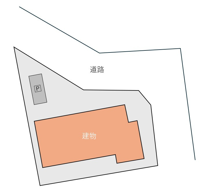 熊本市南区野田２丁目　戸建ての区画図