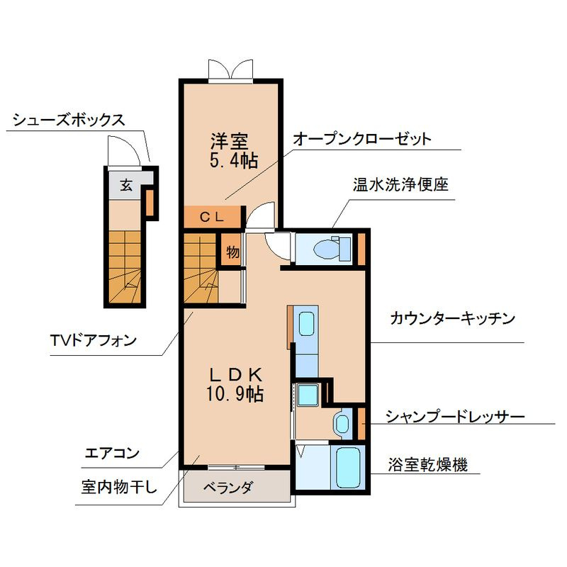 プレシャス蔵上Ⅱの間取り