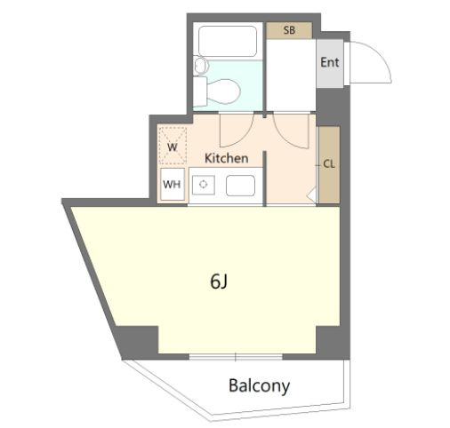 さいたま市浦和区常盤１丁目の賃貸マンションの間取り