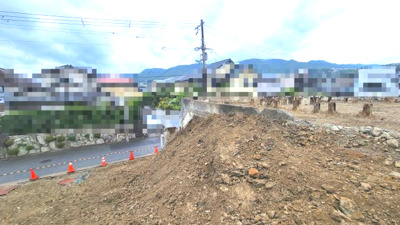 【展望】 | 夙川・松ケ丘町土地 | 高台のため山並みが望めます