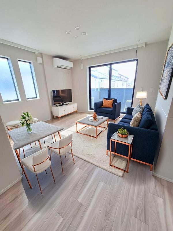 ハレメリア深沢の居間・リビング|リビング10.6帖★床暖房付き