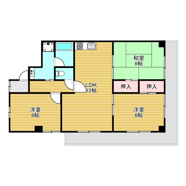 シャルム池田１号棟の間取り