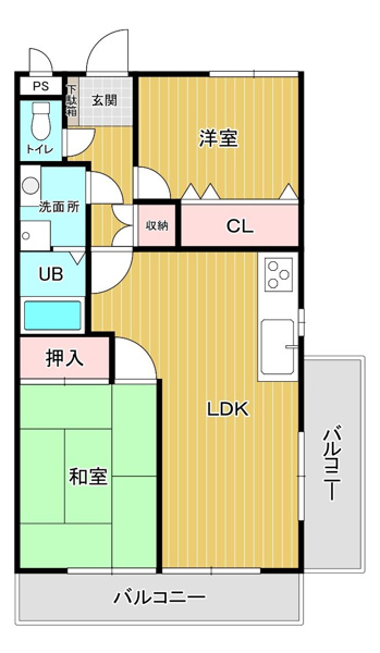 【間取り】 | ロータリープラザ二日市☆仲介手数料半額☆
