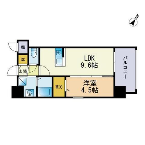CLUB博多駅南レジデンスの間取り