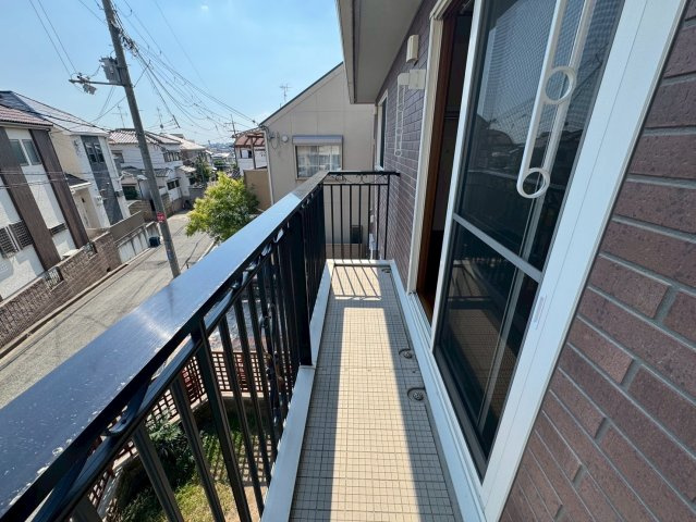 ローズヴィラA棟１のバルコニー