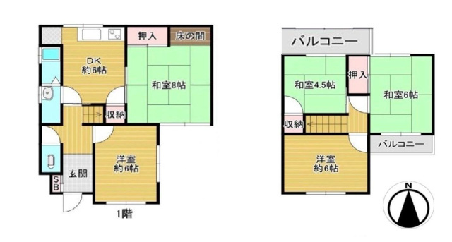 八尾れとろハウスの間取り