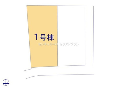 【区画図】 | 太田第4鳥山上町 1号棟 | 区画図