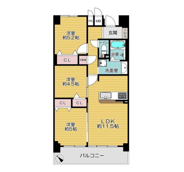【間取り】 | キングマンション鶴見