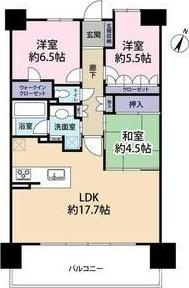 ライオンズ茨木ニューシティB街区の間取り