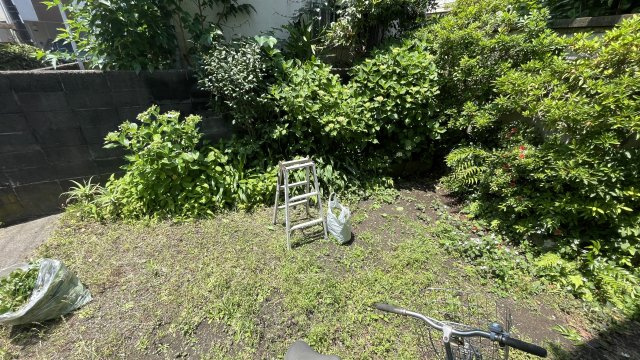 お庭が付いています