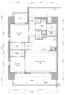 【間取り】 | ネストピア博多グランドステージⅡ
