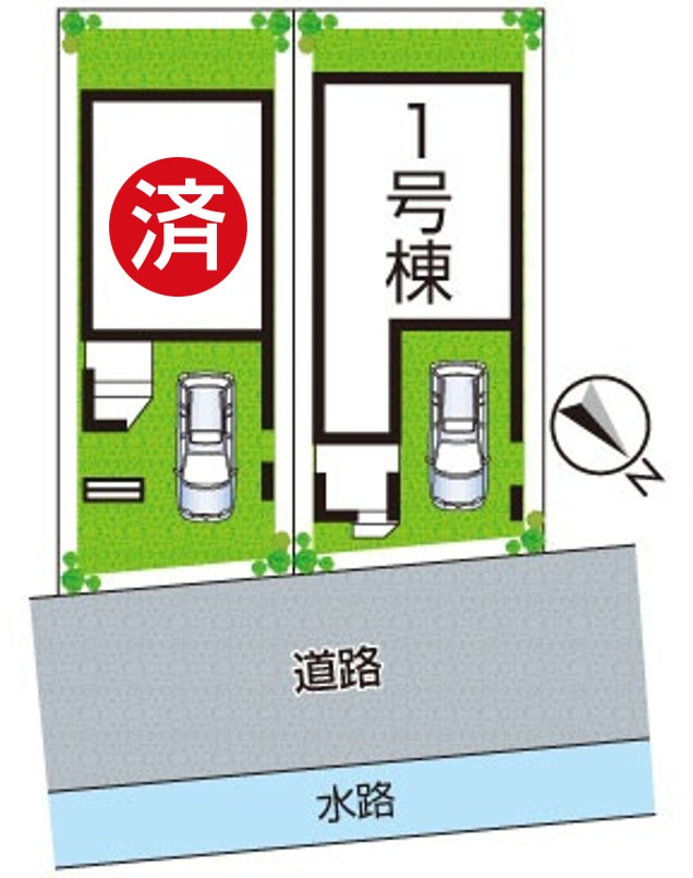 29(土)30(日)現地説明会！◆大阪狭山市池尻北　全2邸の区画図|全２区画