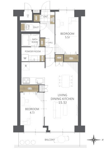 【間取り】メゾンむさし野 