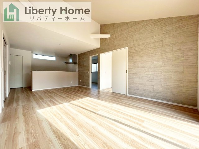 守谷市野木崎１期　新築戸建の居間・リビング