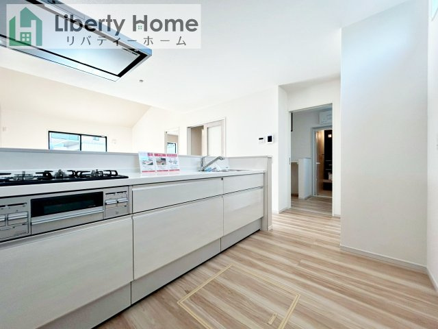 守谷市野木崎１期　新築戸建のキッチン