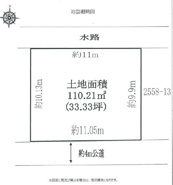 野田市山崎　売地　33坪の画像
