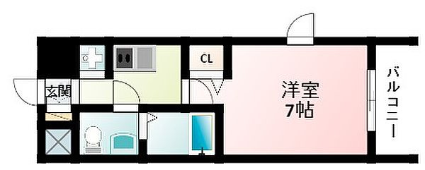 アリビオ江坂南金田の間取り