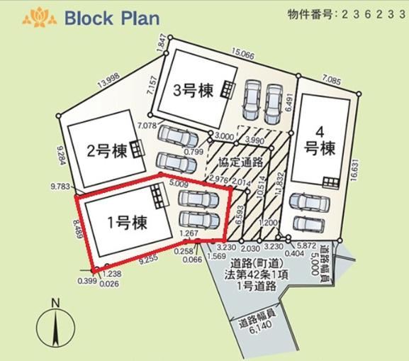 南風原町兼城第１ の区画図