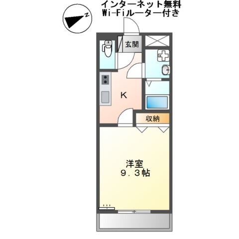 プリム　ローズの間取り