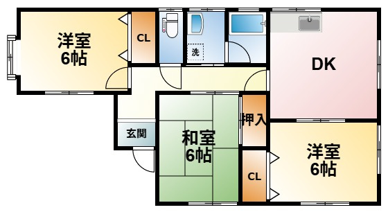坂本貸家の間取り