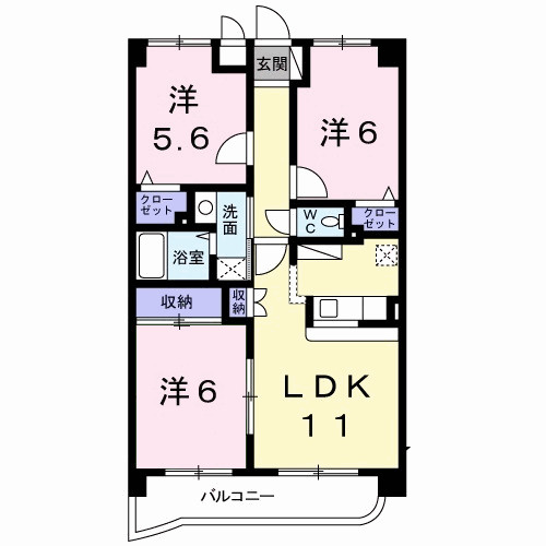 サン・アムール壱番館の間取り