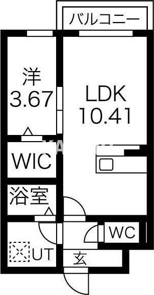 エスグランデ中崎町の間取り