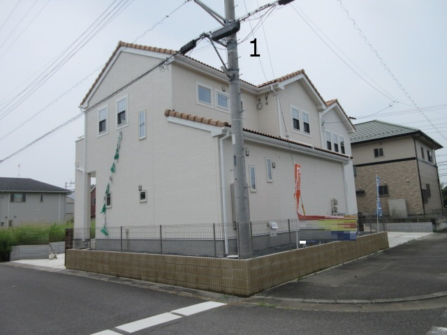 【仲介手数料無料】新築後未入居戸建　熊谷市石原816-12（全2棟）の前面道路含む現地写真
