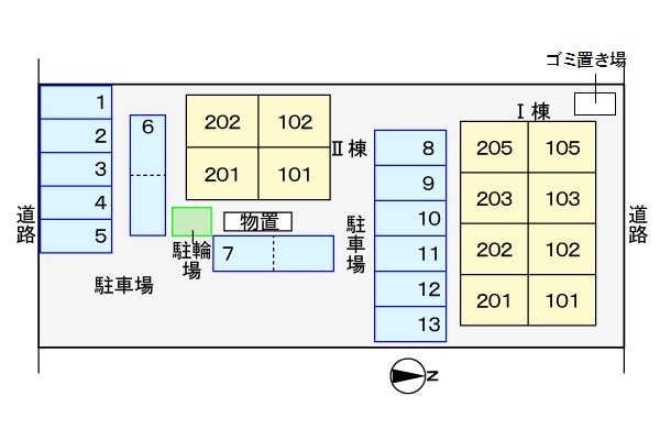 グラース　メゾン　Ⅰの区画図