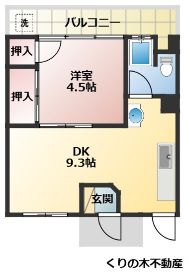 【間取り】 | Lumius Matsumoto | 1DKタイプのお部屋です。