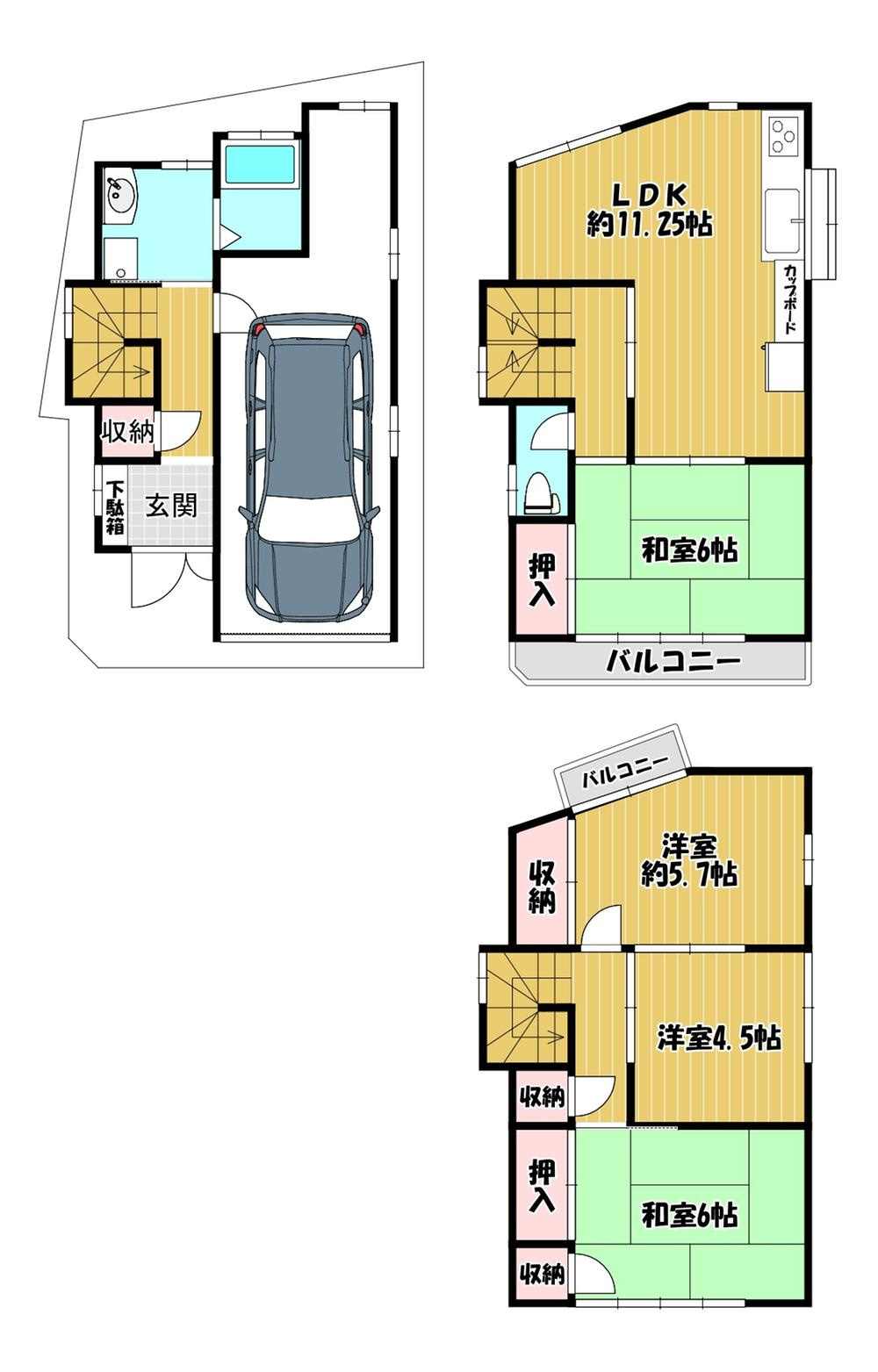 幾野4丁目　中古一戸建ての間取り|間取り図はいかがですか？ご希望を叶える間取りですか？リビングの広さは？水回りの位置は？カウンターキッチン？など色々な情報が集約されています。弊社ではリフォームなどのご相談も承っております。