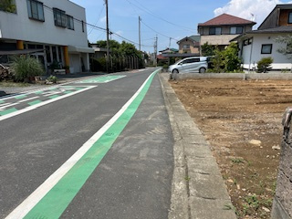 【前面道路含む現地写真】 | 深谷市普済寺 1300万 土地