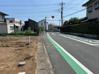 【前面道路含む現地写真】 | 深谷市普済寺 1300万 土地
