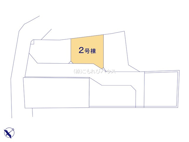北本市二ツ家2丁目　3期　新築一戸建て　ブルーミングガーデン　02の区画図|2号棟