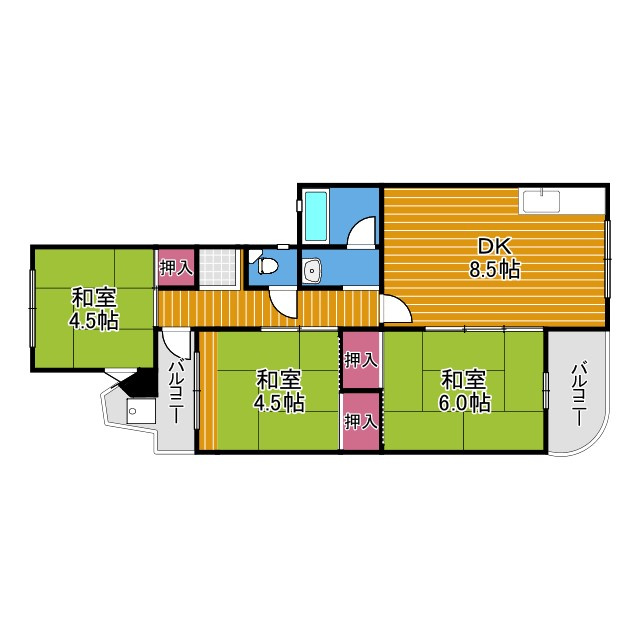 稲本マンションの間取り