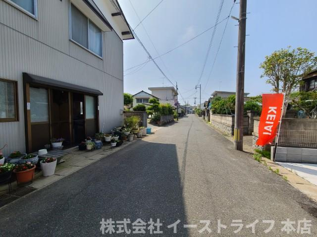 【新築戸建】　いわき市小名浜3期　全2棟の前面道路含む現地写真|南西側5.9ｍ公道