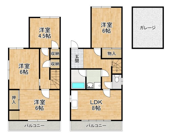 【間取り】 | 深阪貸家