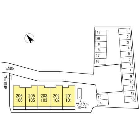 フォアモストの区画図