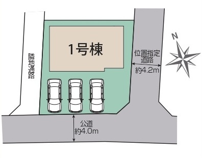 【仲介手数料無料】新築戸建　深谷市東方3680-35（全1棟）の区画図