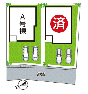 明石市魚住町中尾　新築一戸建ての区画図|全２区画
