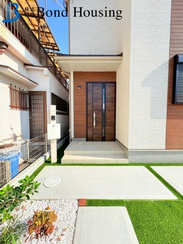 西江井島駅まで徒歩4分　中尾全2棟　A号棟の庭