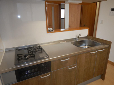 【キッチン】 | 七日町ハイツ | コンパクトなキッチンで掃除もラクラク