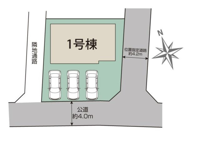 【区画図】 | 深谷市東方　ブルーミングガーデン　新築戸建　全１棟　１号棟