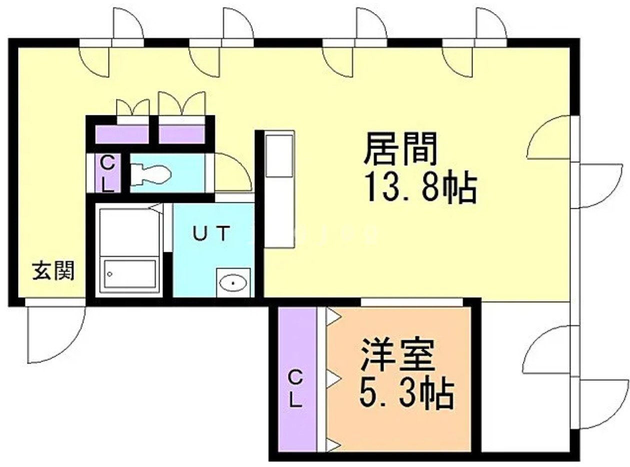 札幌市東区北三十四条東8丁目　一棟収益マンションの間取り